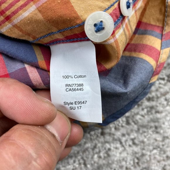 J. Crew Shirt Men Small S Multicolor Plaid Button Up Slim Fit Short Sleeve - Picture 6 of 10